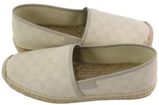 Alternative view of Giày Gucci Monogram Signature Espadrilles 35 Off White 466902-FV590-9073