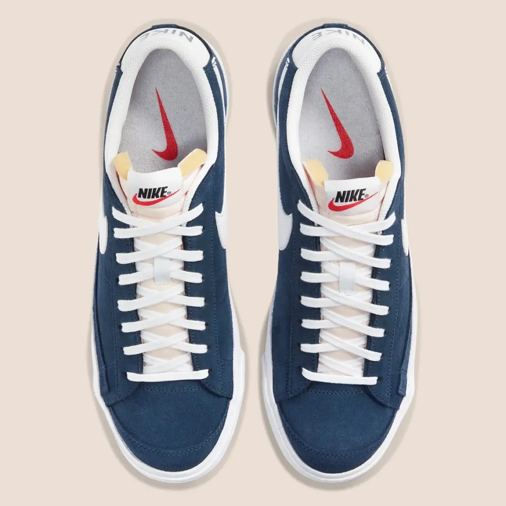 Giày Nike Blazer Low '77 Suede 'Midnight Navy' DA7254-400 - Ảnh 5