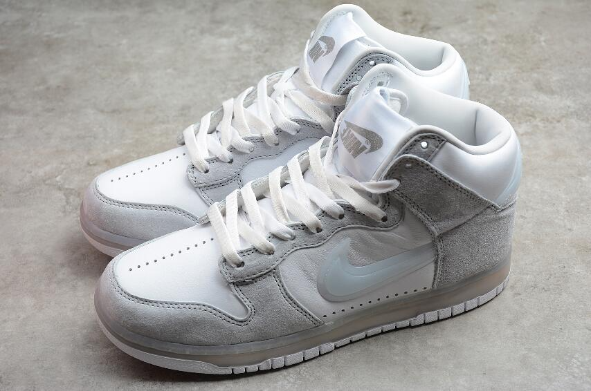 Giày Nike Slam Jam x Dunk High 'White Platinum' DA1639-100 - Ảnh 7