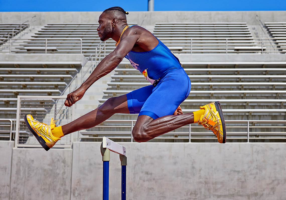 Giày Nike Off-White x Air Rubber Dunk 'University Gold' CU6015-700 - Ảnh 6