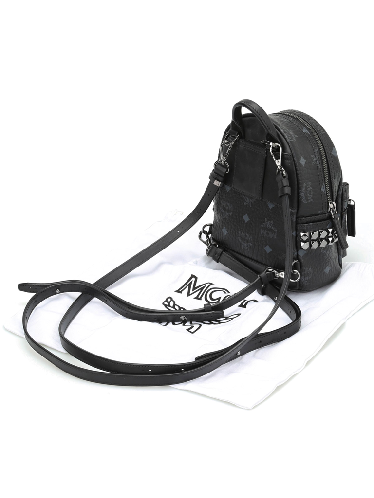 Balo MCM Stark Backpack Visetos 'Black' MMK6SVE92BK001 - Ảnh 3