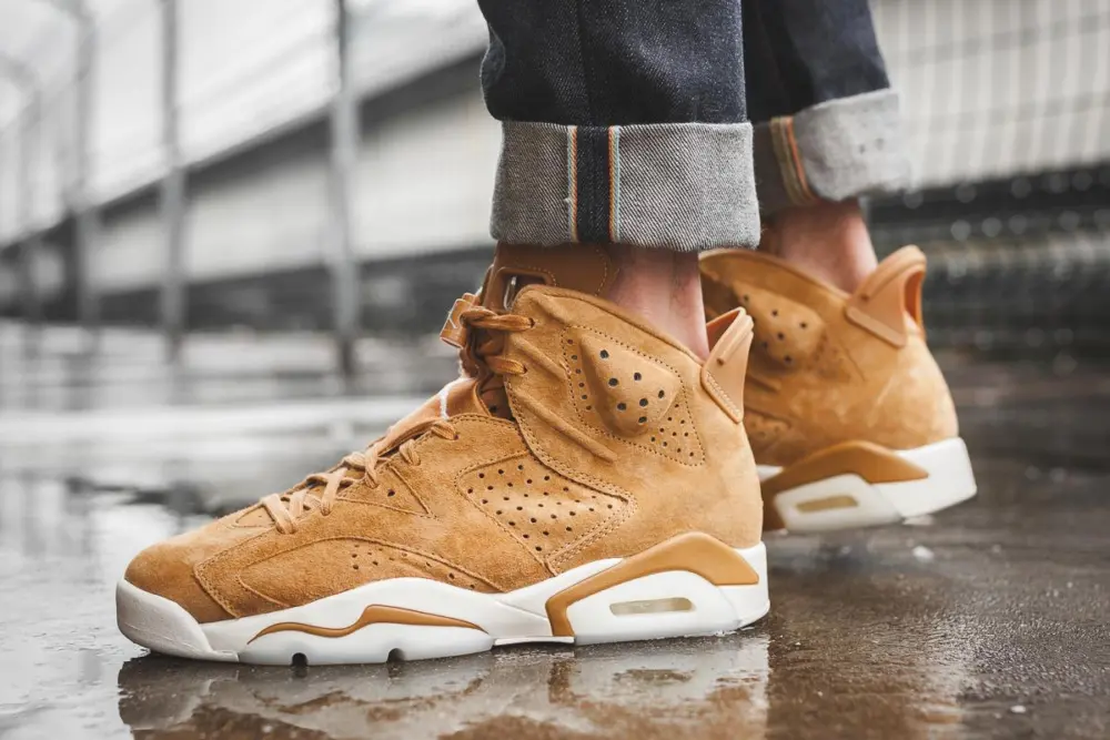 Giày Nike Air Jordan 6 Retro "Wheat" 384664-705 - Ảnh 8