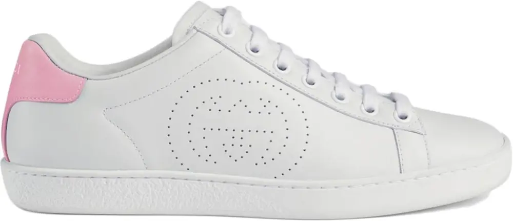 Giày Gucci Wmns Ace 'Interlocking G - White Pink' 598527-AYO70-9076