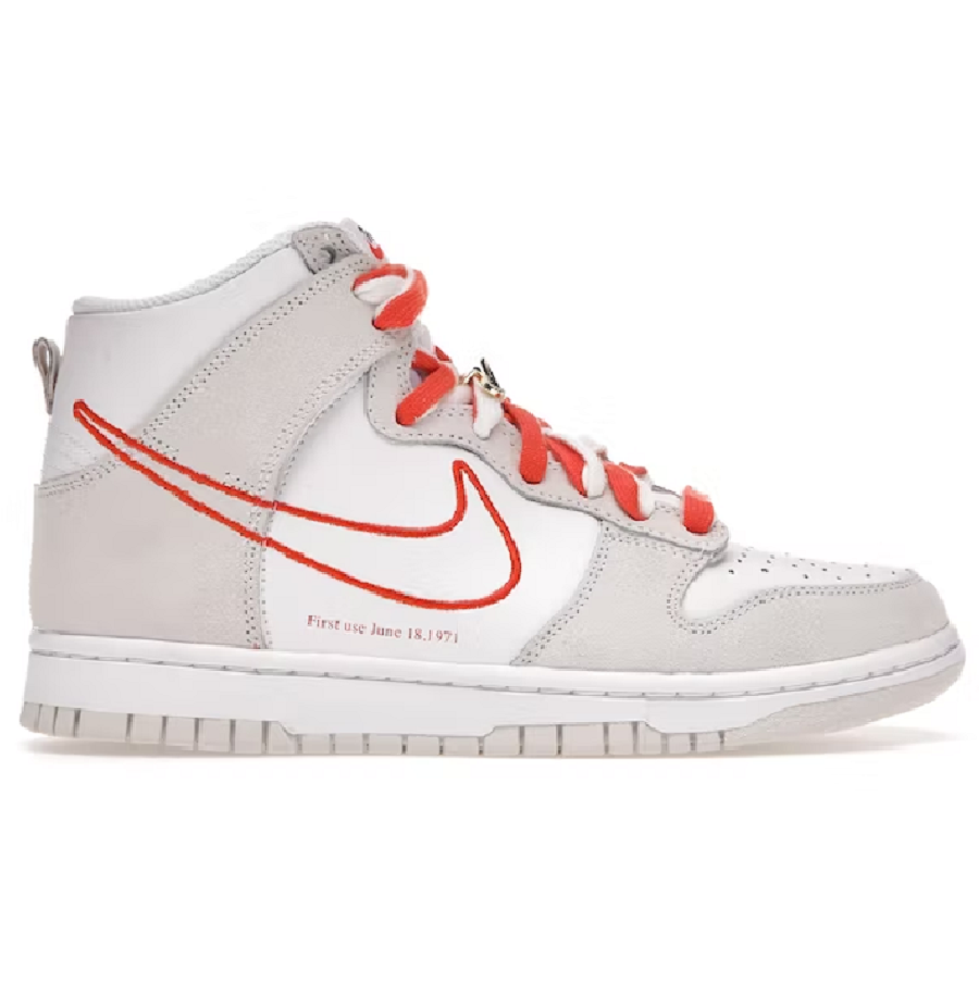 Giày Nike Dunk High First Use White Sail Orange DH6758-100