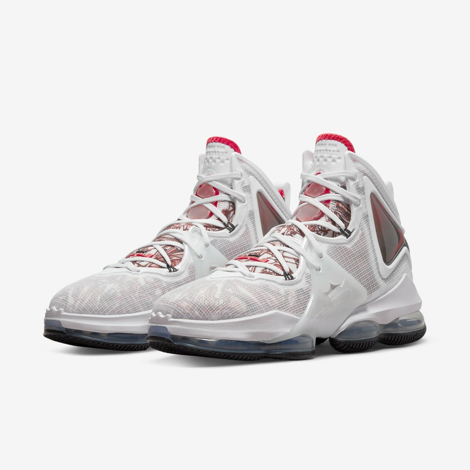 Giày Nike LeBron 19 Para Hombre 'White Red' CZ0203-101 - Ảnh 2