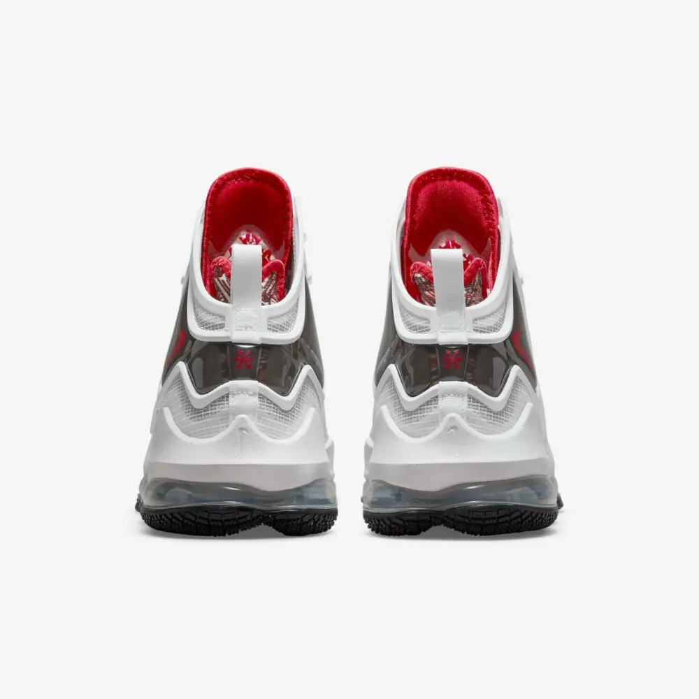 Giày Nike LeBron 19 Para Hombre 'White Red' CZ0203-101 - Ảnh 3