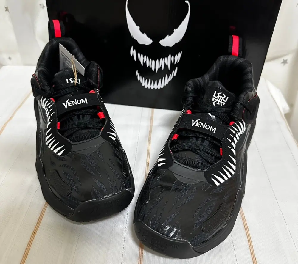 Giày Adidas Marvel x D.O.N. Issue #3 J 'Venom Carnage Carbon Signal Pink' GZ5495 - Ảnh 5