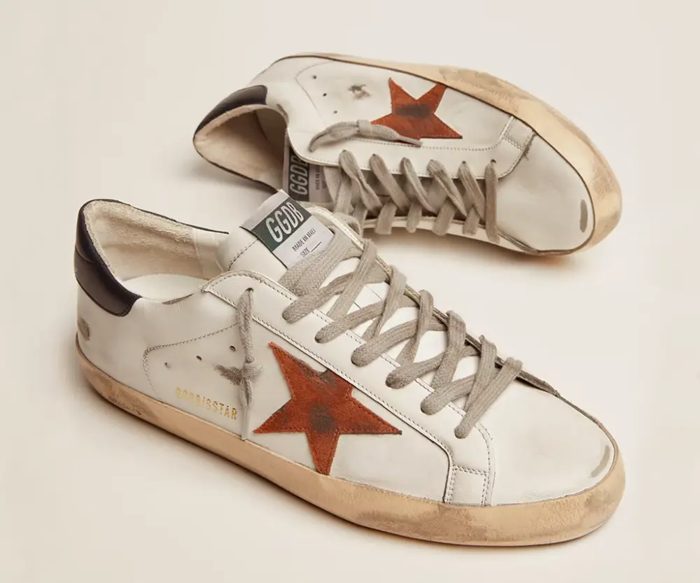 Giày Golden Goose Superstar 'White Orange' GMF00101-F002120-10787 - Ảnh 4