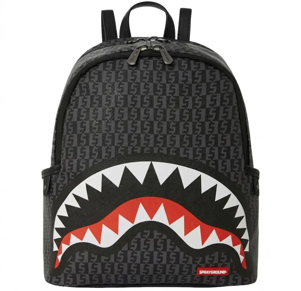 Balo Sprayground Presbyopia Checkerboard Shark Mouth 'Black' W0915702