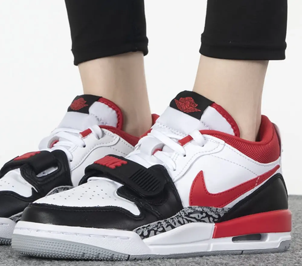 Giày Nike Air Jordan Legacy 312 Low GS 'Fire Red' CD9054-160 - Ảnh 5