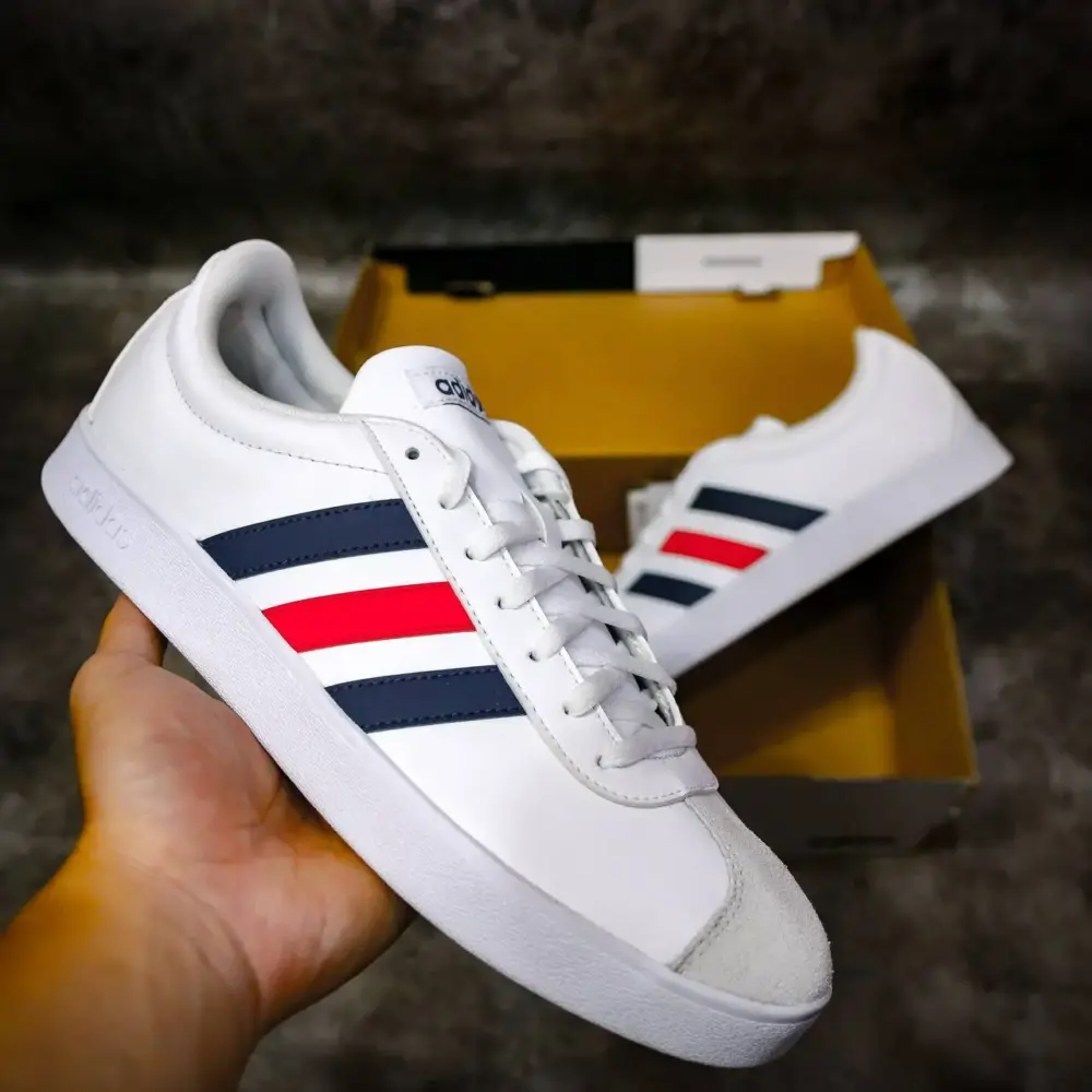 Alternative view of Giày Adidas Neo VL Court 2.0 White Navy Blue DA9884