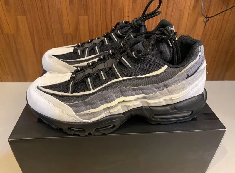 Giày Nike Comme des Garçons x Air Max 95 'Grey' CU8406-101 - Ảnh 4