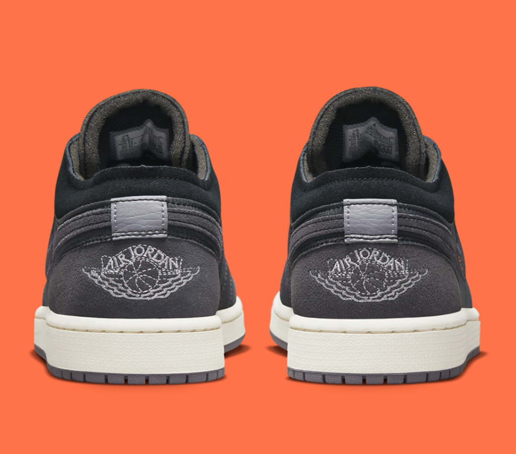 Giày Nike Air Jordan 1 Low Craft Inside Out 'Black' DN1635-001 - Ảnh 5