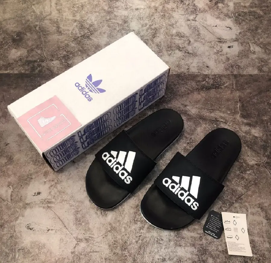 Alternative view of Dép Adidas Adilette Cloudfoam Plus Logo Slides Black CG3427