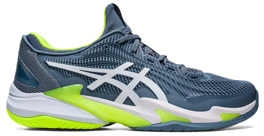 Giày Asics Court FF 3 'Steel Blue Lime' 1041A370-400