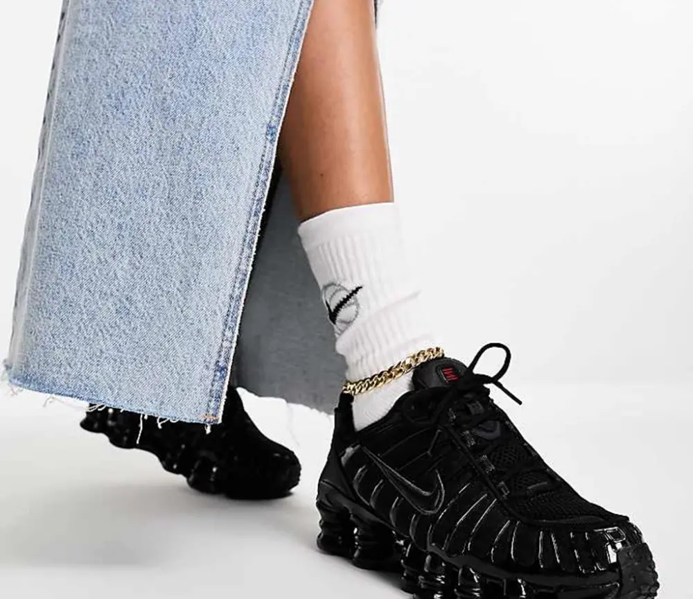 Giày Nike Wmns Shox TL 'Black' AR3566-002 - Ảnh 3