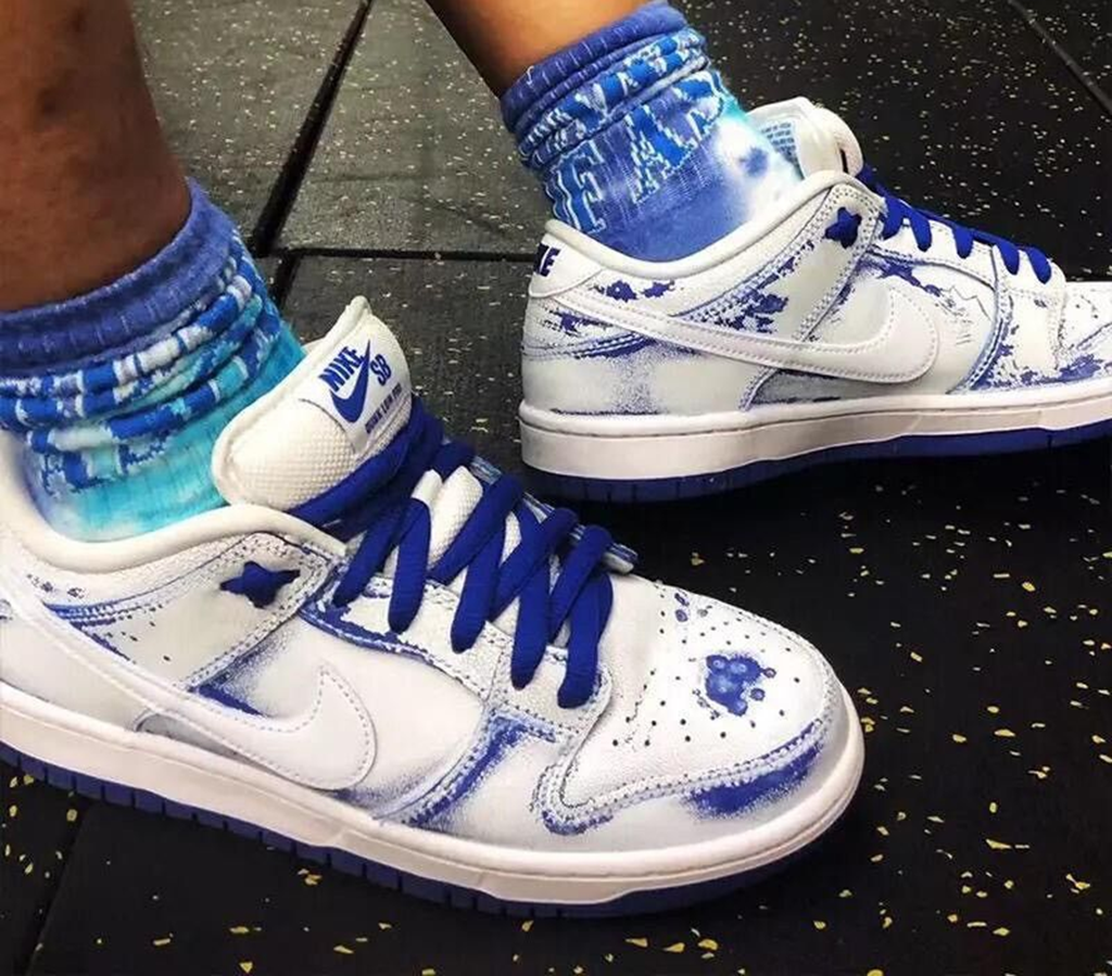 Giày Nike Dunk Low Premium SB 'Cracked Leather' CJ6884-100 - Ảnh 3