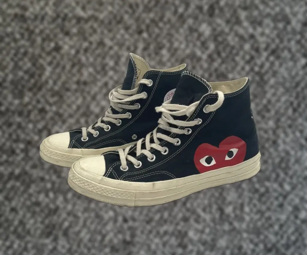 Giày Converse Comme des Garçons x Chuck Taylor All Star Hi 'Play' 150204C - Ảnh 5