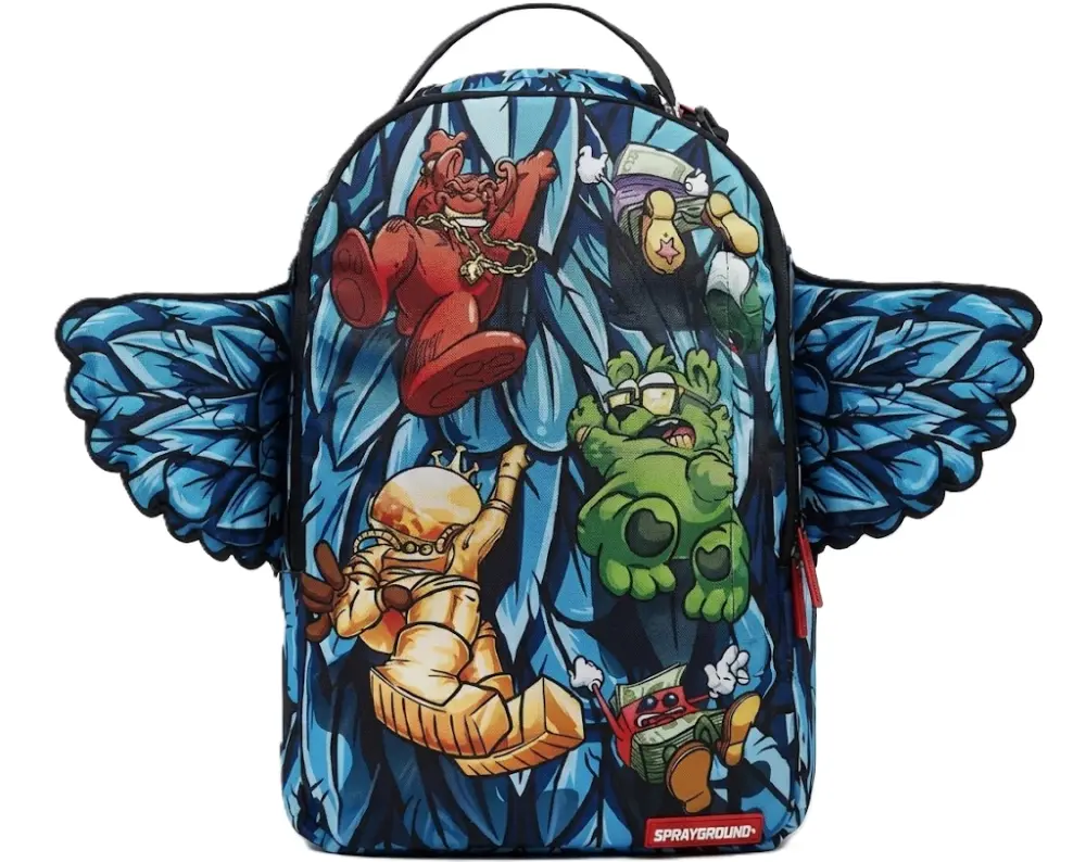 Balo Sprayground Wall Street Shark White Blue W0635802