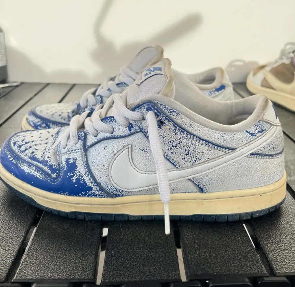 Giày Nike Dunk Low Premium SB 'Cracked Leather' CJ6884-100 - Ảnh 6