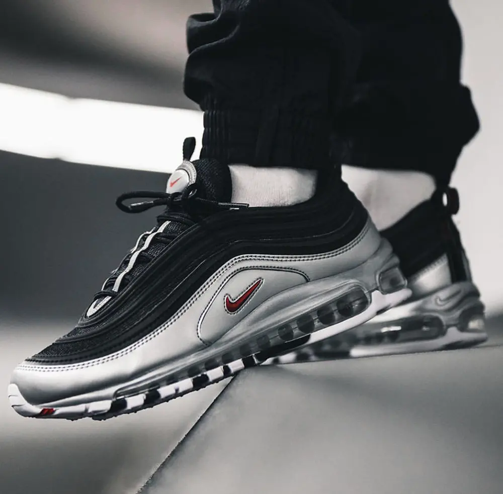 Giày Nike Air Max 97 QS 'B-Sides Metallic Silver' AT5458-001 - Ảnh 5