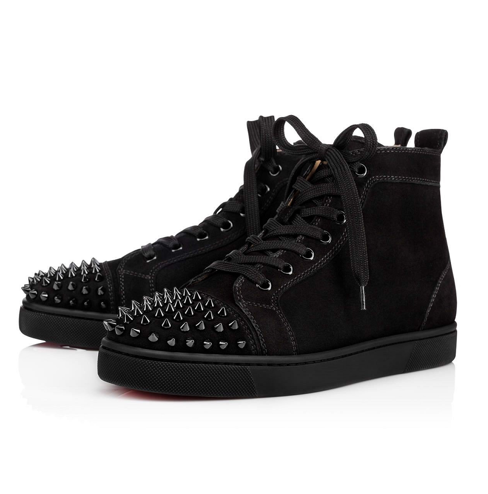 Giày Christian Louboutin Lou Spikes 'Black' 1140458B049 1140458B049 - Ảnh 2