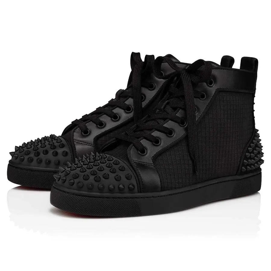 Alternative view of Giày Christian Louboutin Lou Spikes 2 'Black' 3220139B026