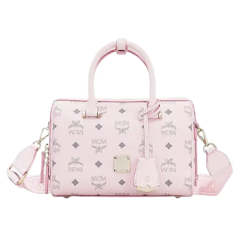 Túi MCM Essential Boston Bag Visetos 'Pink' MWB9SSE67QH001