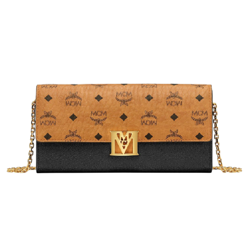 Túi MCM Mena Crossbody Wallet in Visetos 'Leather Block' MYLAALM03BK001