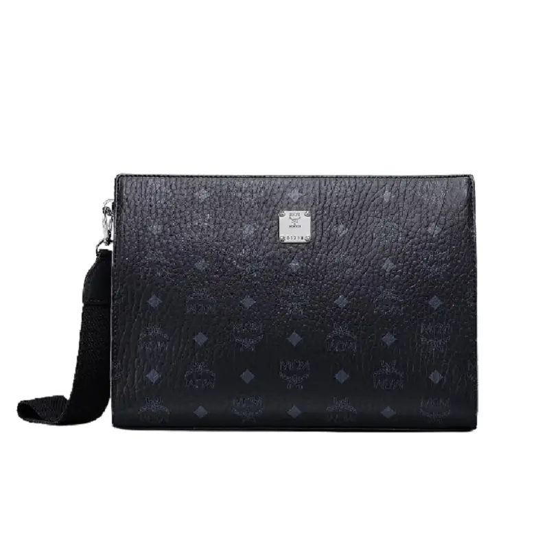 Túi MCM Standing Wristlet Zip Pouch in Visetos 'Original' MXZBSVI14BK001