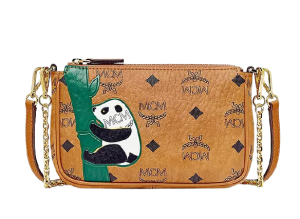 Túi MCM Zoo Panda Crossbody Visetos 'Cognac' MYZBSXL01CO001