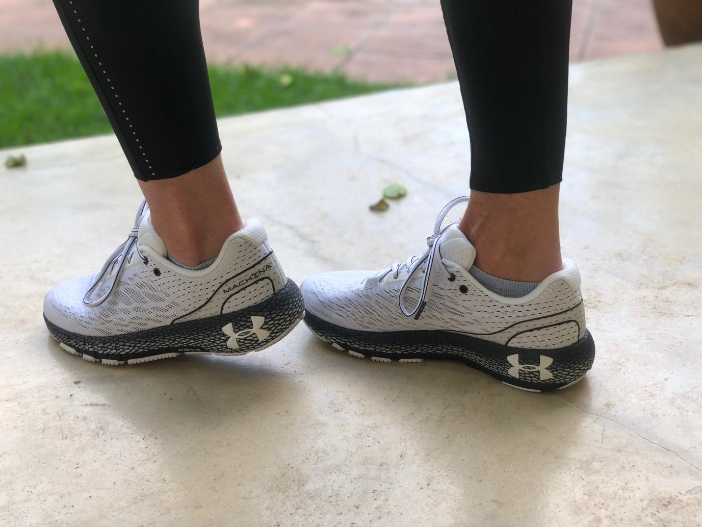 Giày Under Armour HOVR Machina 'White Black' 3021939-103 - Ảnh 4