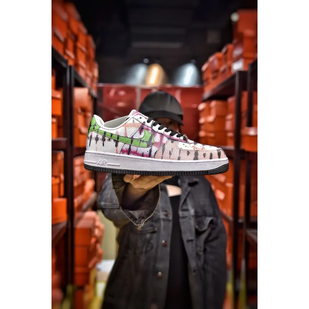 Giày Nike Air Force 1 'Black Tie Dye' CW1267-101 - Ảnh 7