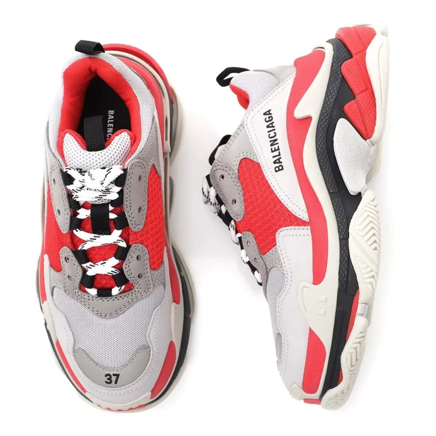 Giày Balenciaga Triple S Red 524039 W09OH 6495 - Ảnh 5