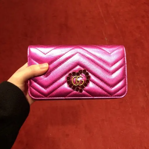 Túi Gucci 2019 SS Shoulder Bags Pink 549880 0U1ST 5680 - Ảnh 4