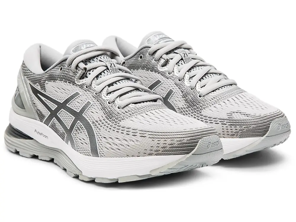 Alternative view of Giày Asics Gel Nimbus 21 Wide Mid Grey Silver 1012A155 020