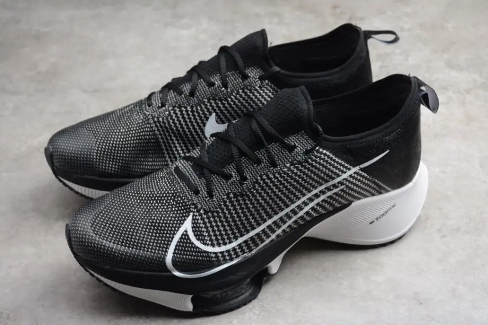 Alternative view of Giày Nike Air Zoom Tempo NEXT% Flyknit 'Black White Volt' CI9923-001