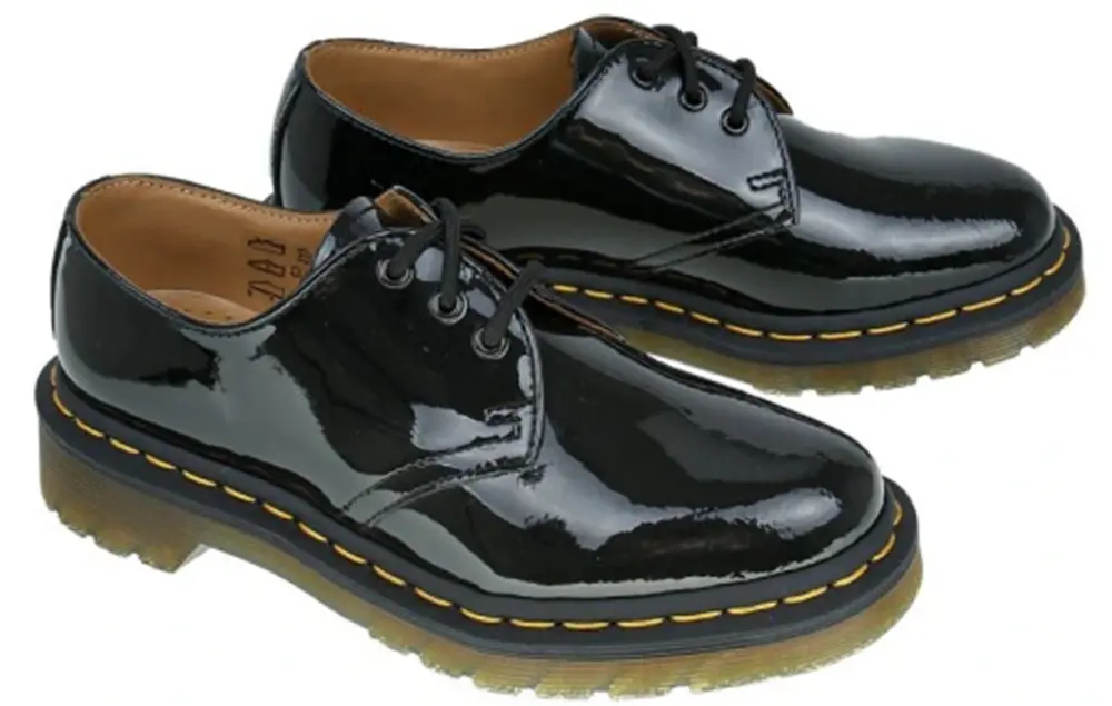 Giày Dr. Martens 1461 Black Patent Lamper 10084001 - Ảnh 7