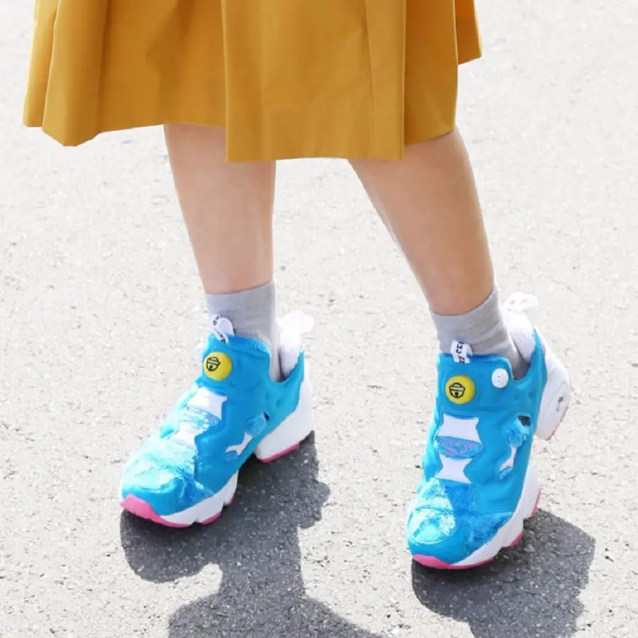 Giày Reebok Atmos x Packer x InstaPump Fury 'Doraemon' BS7368 - Ảnh 4
