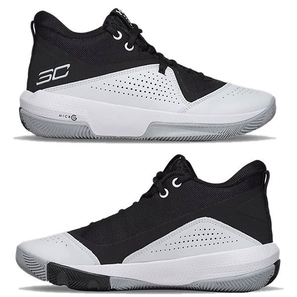 Giày Under Armour Sc 3Zer0 White Black IV 3023917-002 - Ảnh 3