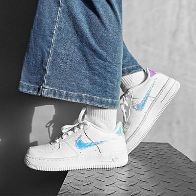 Giày Nike Air Force 1 Low 'Iridescent Pixel White' CV1699-100 - Ảnh 5