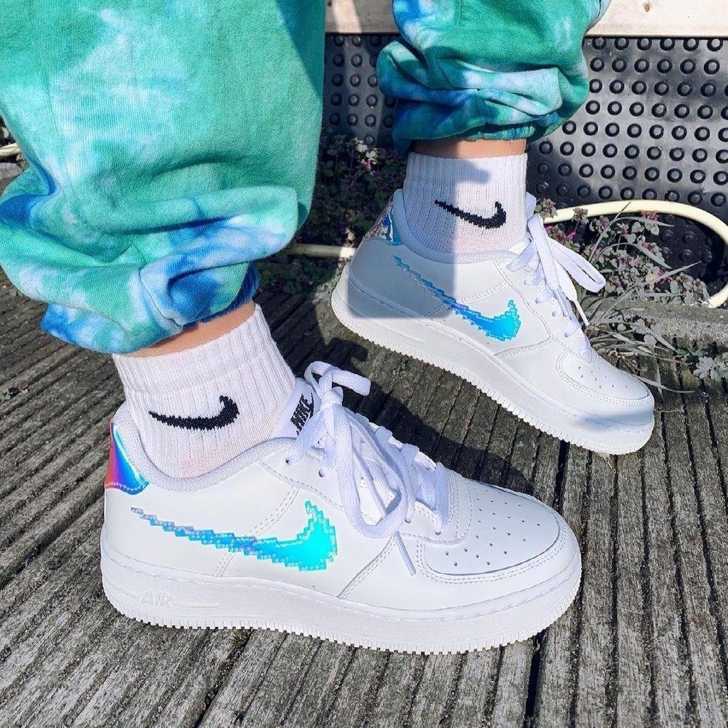 Giày Nike Air Force 1 Low 'Iridescent Pixel White' CV1699-100 - Ảnh 6
