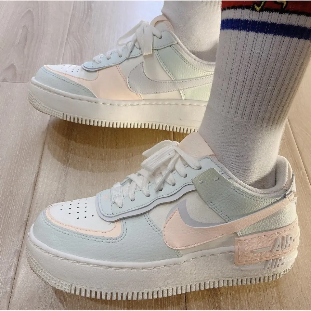 Giày Nike Wmns Air Force 1 Shadow 'Barely Green Crimson Tint' CU8591-104 - Ảnh 3