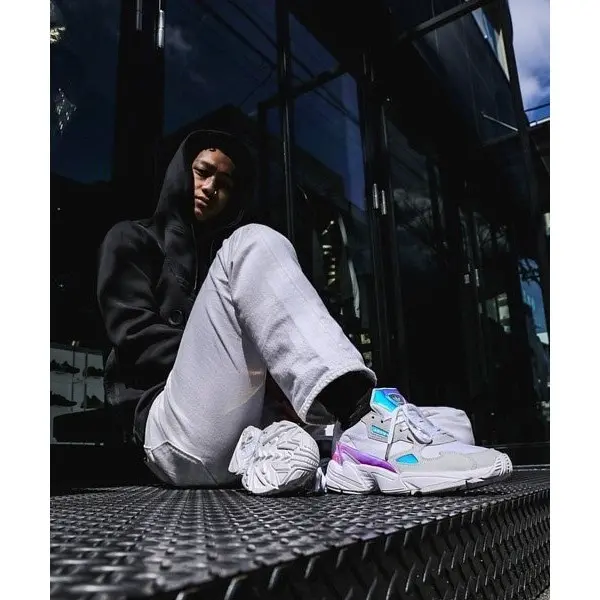 Giày Adidas Wmns Falcon 'White Iridescent' FX3432 - Ảnh 5