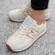 Giày New Balance Wmns 574 Trainer 'Beige' WL574SCB - Ảnh 4