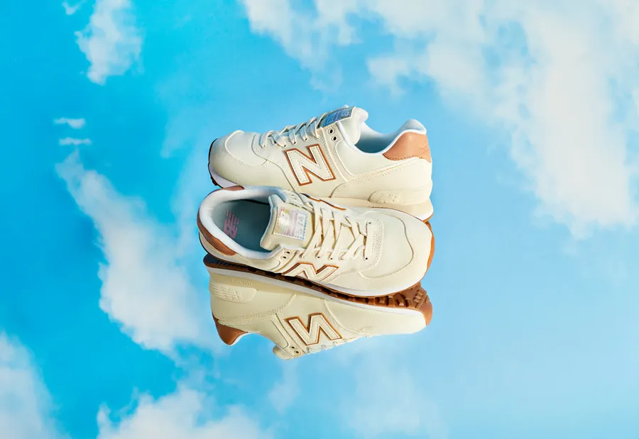 Giày New Balance Wmns 574 Trainer 'Beige' WL574SCB - Ảnh 3