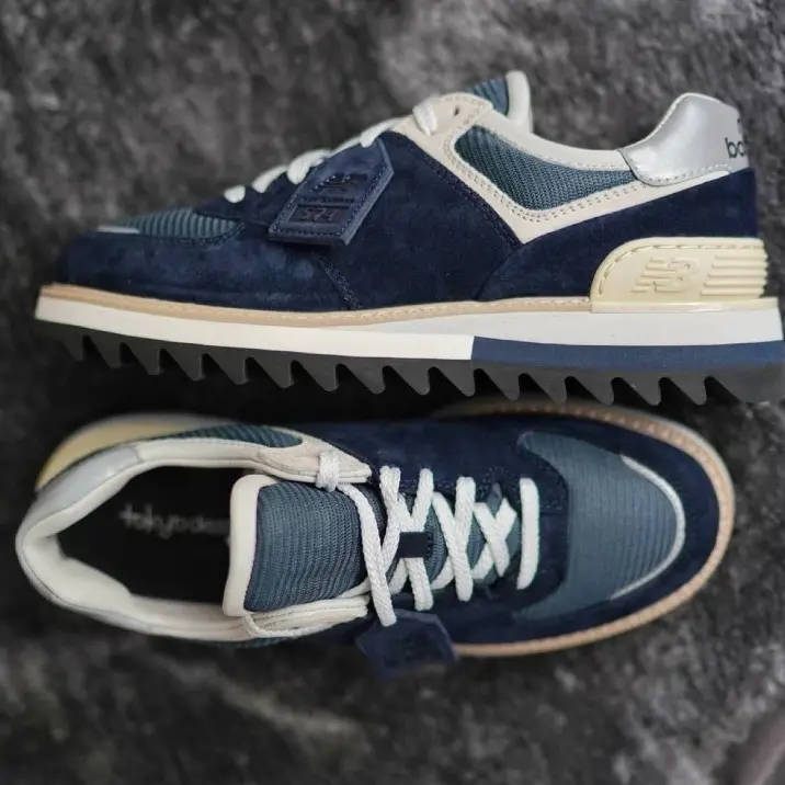 Giày New Balance Tokyo Design Studio x 574 Pigment Orion Blue MS574TDS - Ảnh 3