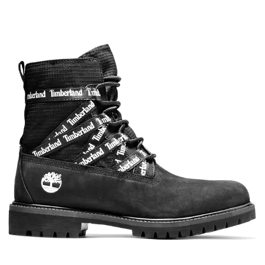 Giày Timberland Premium Ribbon Lace-Up 'Black Boot' A2DV4001