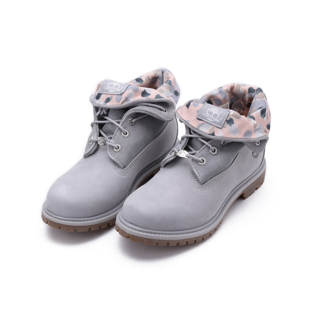 Giày Timberland Mid Grey Nubuck Leather Boot A2MEJ050 - Ảnh 2
