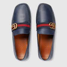 Giày Gucci Horsebit Loafers Moccasins Blue 450891-DTM10-4062 - Ảnh 4